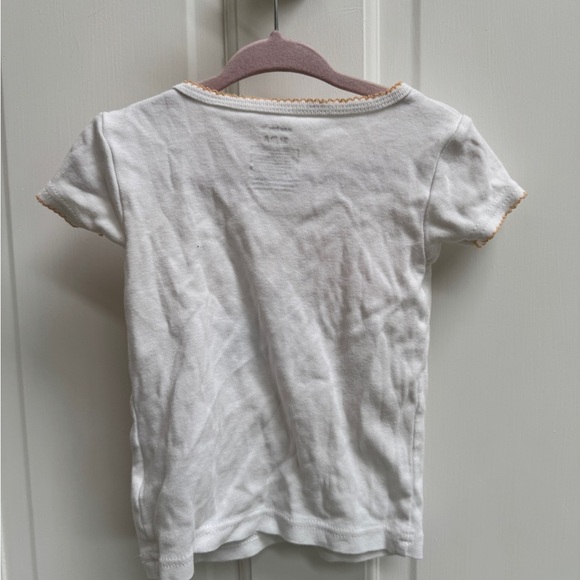 Carter's 2T White and Red Never Ever Crabby Bedtime Short Sleeve Pajama Top - Picture 5 of 5